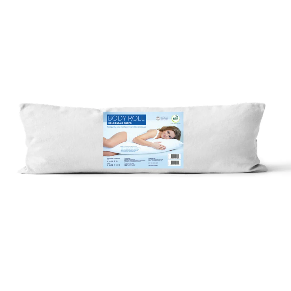 Travesseiro Casal Rolo Body Roll 35x135 Eco Brazil