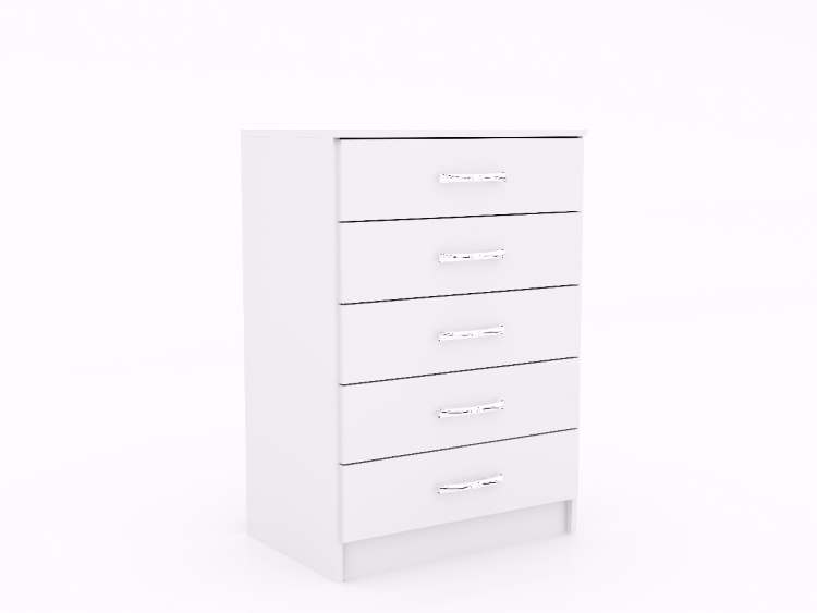 Comoda Valenca.Saquarema 5G Branco AS Moveis