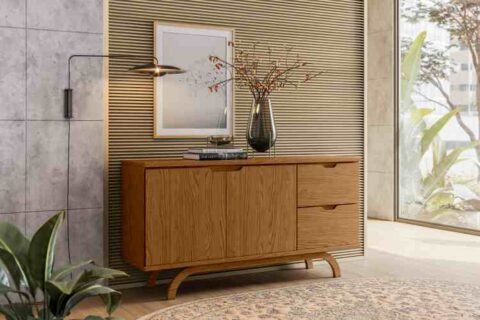 Balcao Buffet Vicenza 2P2G Cinamomo New Ceval