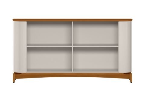 Balcao Buffet Serena 4P Off White/Ipe Damasco New Ceval - foto 2